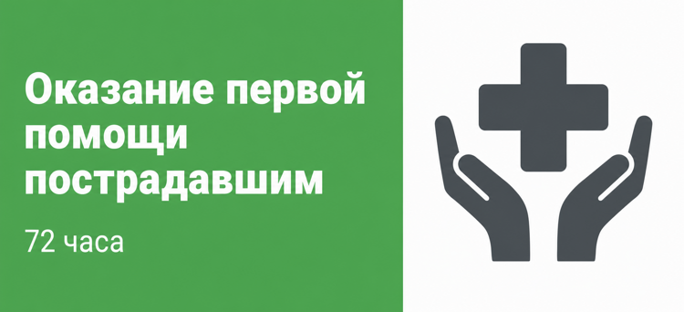 Оказание первой помощи пострадавшим (72 часа)